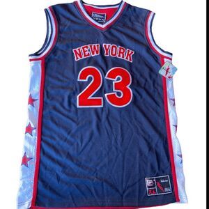 All Star Basketball Jersey Boy's XL New York Nova Platinum #23 Y2K Retro